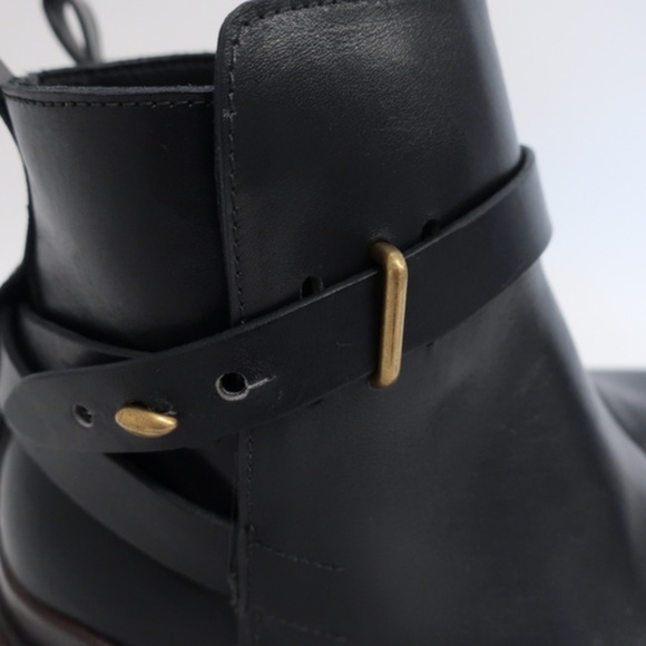 Rag & Bone Ankle Boots Driscoll Black Leather Sz36 - Picture 5 of 8